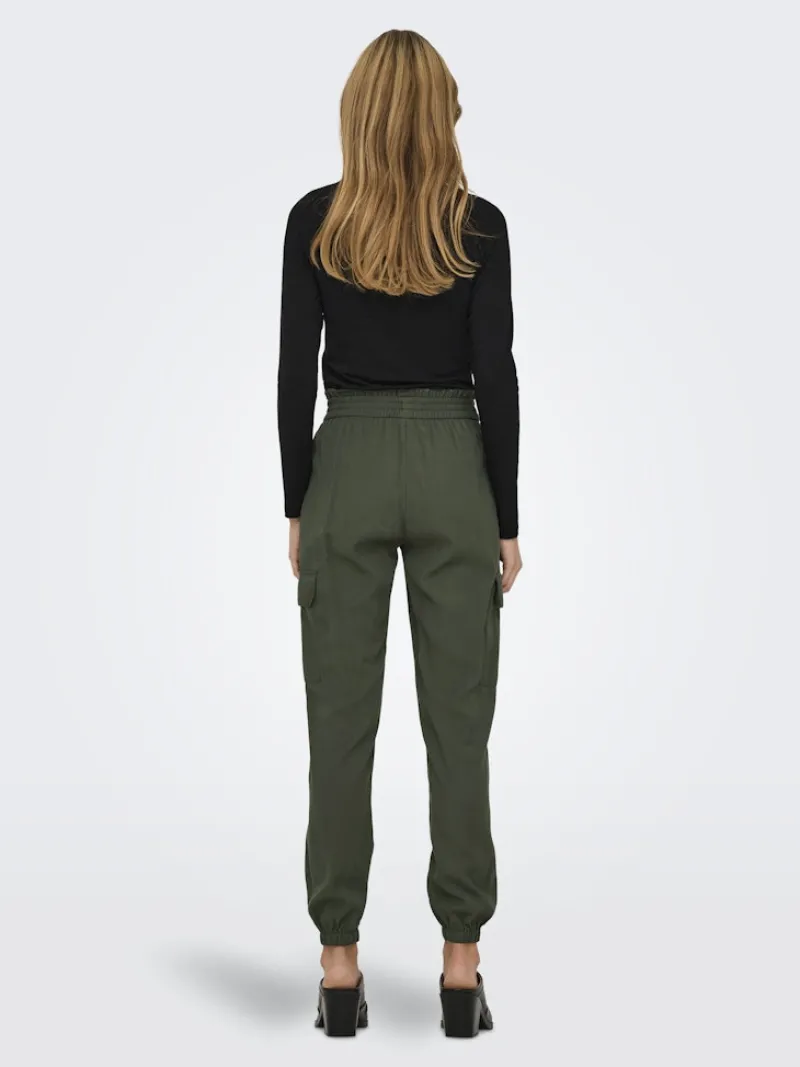 Only Hosen*ONLARIS LIFE HW PB CARGO PANT CC WVN kambaba