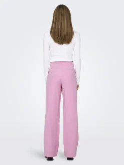 Only Hosen*ONLARIS LIFE HW STR ELA PANT CC TLR begonia pink