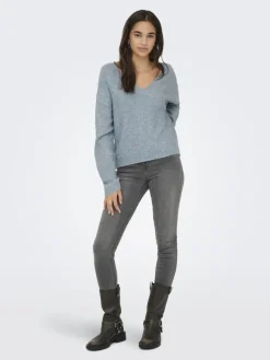 Only Pullover & Sweatshirts*ONLARIZONA LS SEQUINS V-NECK PUL KNT arona