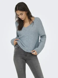 Only Pullover & Sweatshirts*ONLARIZONA LS SEQUINS V-NECK PUL KNT arona