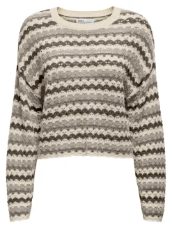 Only Pullover & Sweatshirts*ONLASA LS O-NECK KNT NOOS birch1