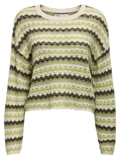 Only Pullover & Sweatshirts*ONLASA LS O-NECK KNT NOOS birch2