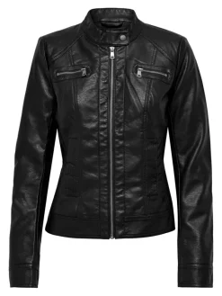 Only Jacken*ONLBANDIT FAUX LEATHER BIKER OTW NOOS Black