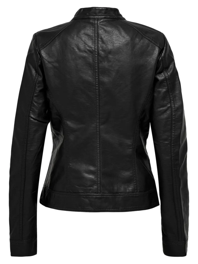 Only Jacken*ONLBANDIT FAUX LEATHER BIKER OTW NOOS Black