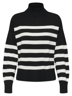 Only Pullover & Sweatshirts*ONLBARIA LS HIGHNECK CC KNT Black