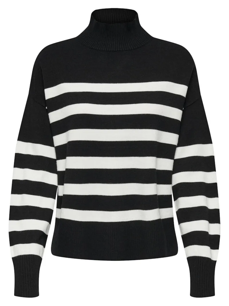 Only Pullover & Sweatshirts*ONLBARIA LS HIGHNECK CC KNT Black