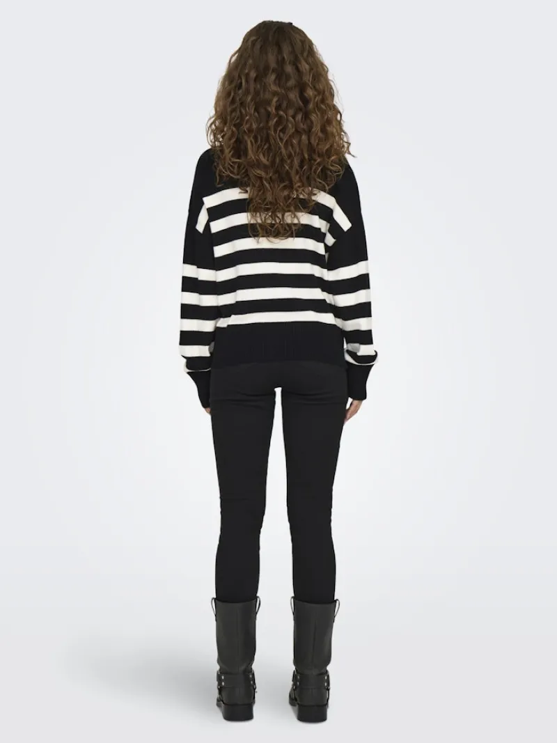 Only Pullover & Sweatshirts*ONLBARIA LS HIGHNECK CC KNT Black