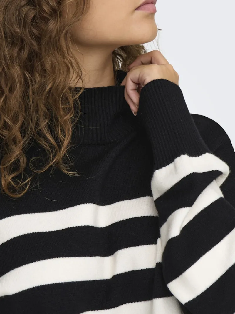 Only Pullover & Sweatshirts*ONLBARIA LS HIGHNECK CC KNT Black