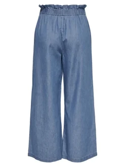 Only Hosen*ONLBEA CALY LIFE HW ELASTIC WIDE DNM BJ Medium Blue Denim