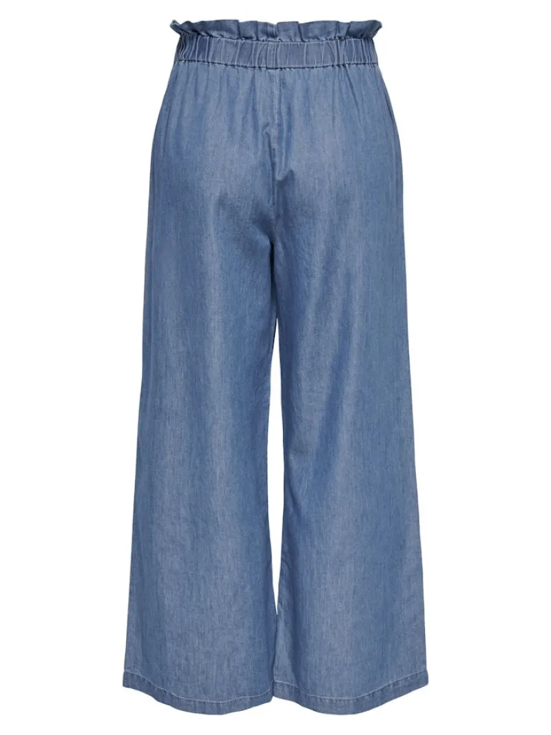 Only Hosen*ONLBEA CALY LIFE HW ELASTIC WIDE DNM BJ Medium Blue Denim