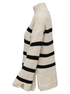 Only Pullover & Sweatshirts*ONLBELLA LIFE LS HIGH NECK KNT Pumice Stone-BLACK