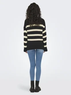 Only Pullover & Sweatshirts*ONLBELLA LIFE LS HIGH NECK KNT black2