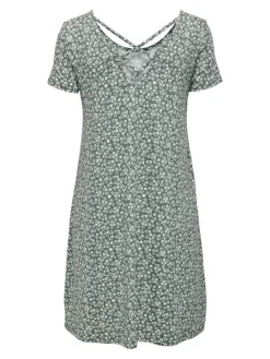 Only Kleider*ONLBERA BACK LACE UP S/S DRESS JRS NOOS Balsam Green