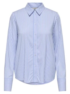 Only Blusen*ONLBERIT LIFE L/S SHIRT NOOS WVN serenity