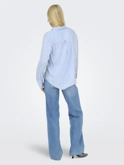 Only Blusen*ONLBERIT LIFE L/S SHIRT NOOS WVN serenity