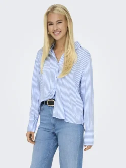 Only Blusen*ONLBERIT LIFE L/S SHIRT NOOS WVN serenity