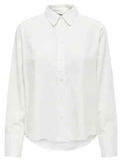 Only Blusen*ONLBERIT LIFE L/S SHIRT NOOS WVN Snow White