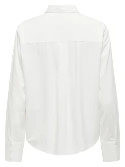 Only Blusen*ONLBERIT LIFE L/S SHIRT NOOS WVN Snow White
