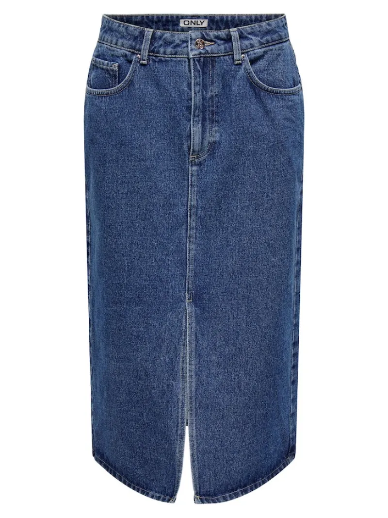 Only Röcke*ONLBIANCA MIDI SKIRT DNM REA NOOS Medium Blue Denim
