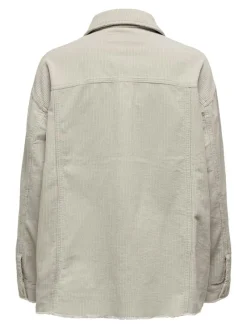Only Jacken*ONLBITTEN CORD SHACKET PNT NOOS Silver Lining
