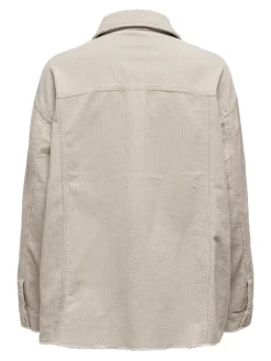 Only Jacken*ONLBITTEN CORD SHACKET PNT NOOS Silver Lining