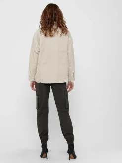 Only Jacken*ONLBITTEN CORD SHACKET PNT NOOS Silver Lining