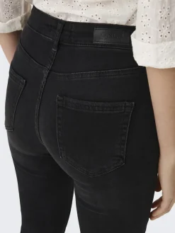 Only Jeans*ONLBLUSH HW SK ANK RW DNM REA005 Washed Black