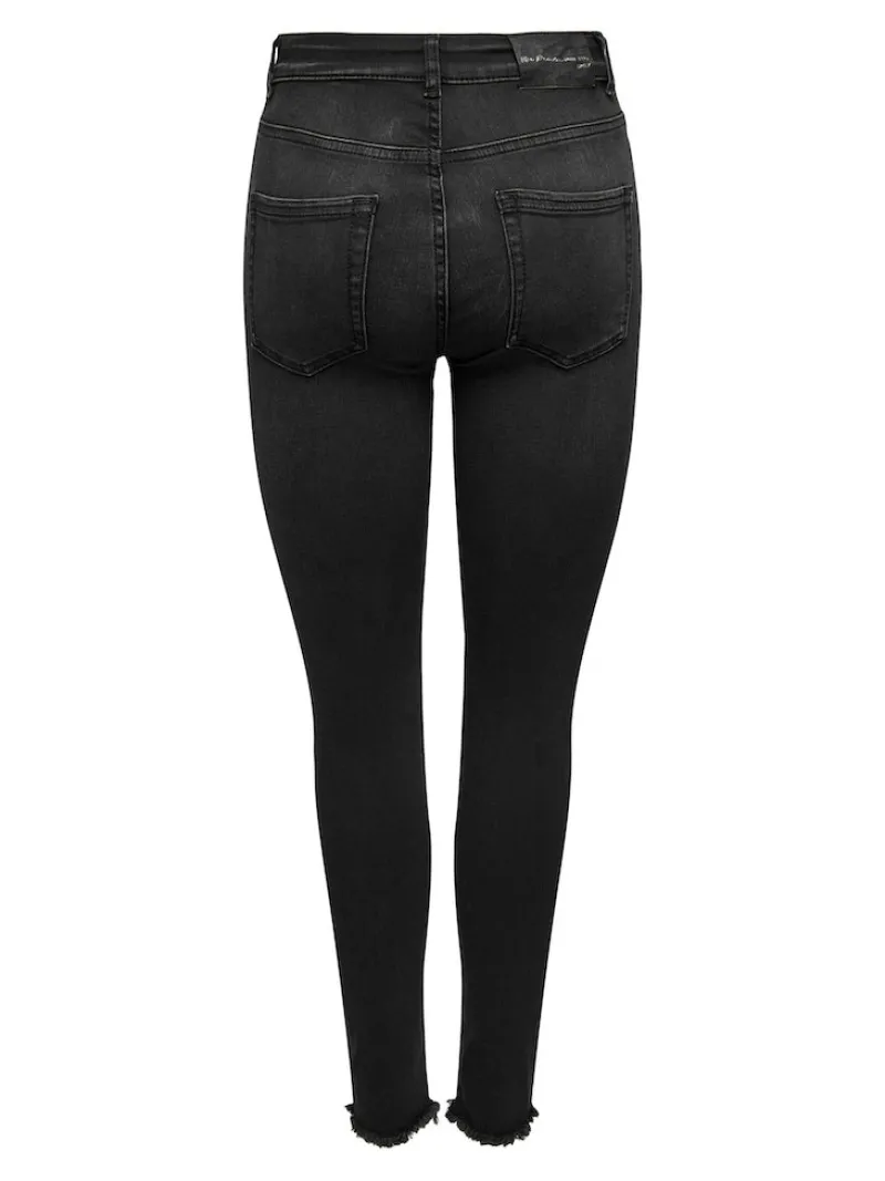Only Jeans*ONLBLUSH HW SK ANK RW DNM REA005 Washed Black