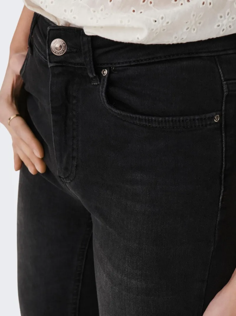 Only Jeans*ONLBLUSH HW SK ANK RW DNM REA005 Washed Black