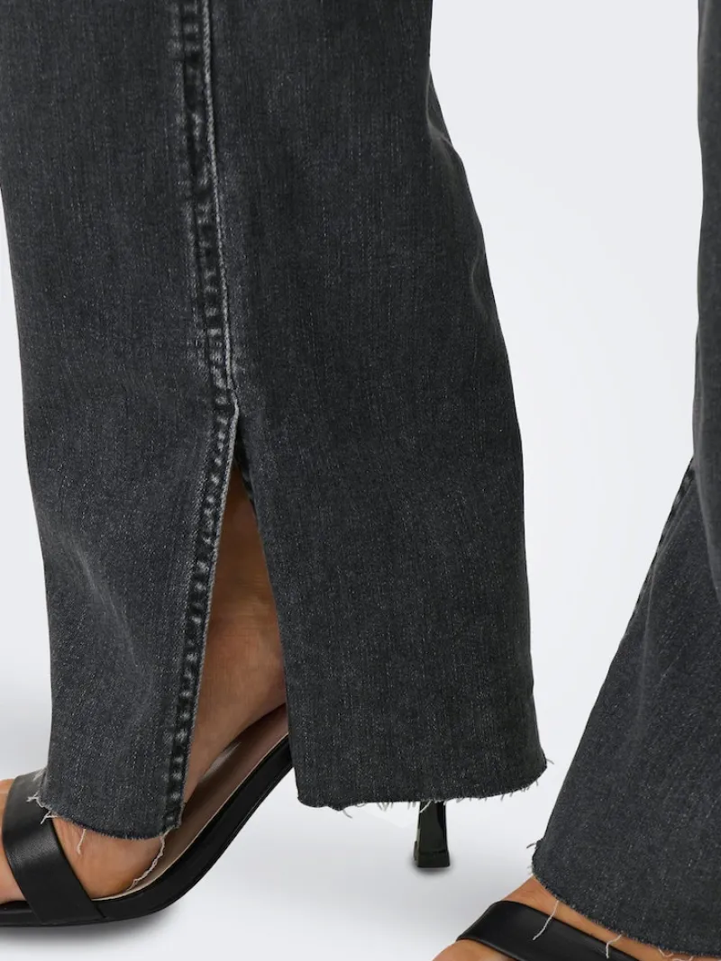 Only Jeans*ONLBLUSH HW SLIT FLR RW DNM REA109 NOOS Black Denim