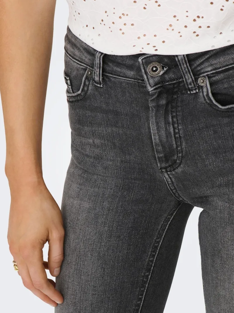 Only Jeans*ONLBLUSH HW SLIT FLR RW DNM REA109 NOOS Black Denim