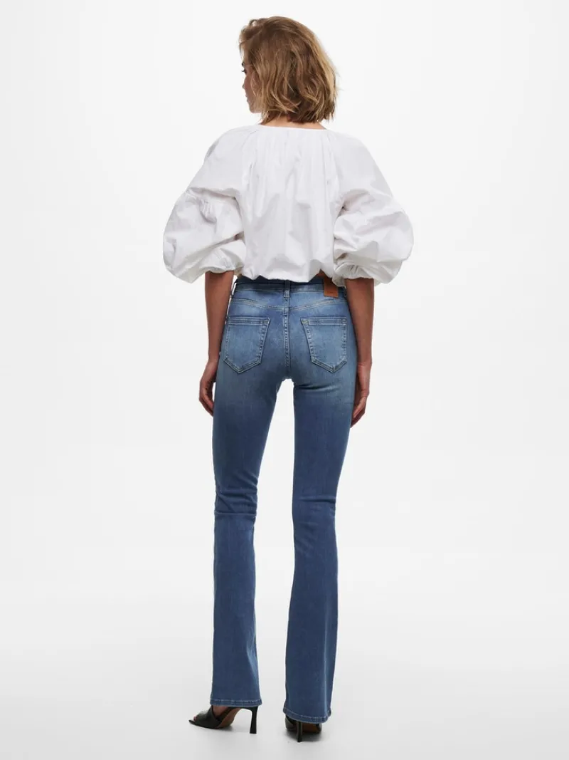 Only Jeans*ONLBLUSH MID FLARED DNM REA1319 NOOS Medium Blue Denim