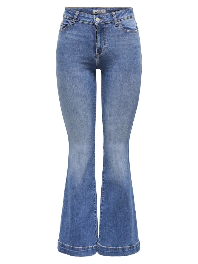 Only Jeans*ONLBLUSH MID RETROFLARED DNM DIA550 NOOS Medium Blue Denim