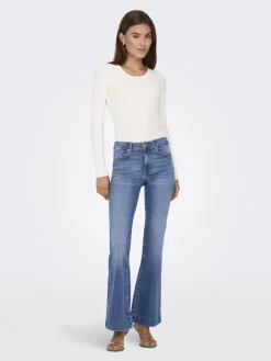 Only Jeans*ONLBLUSH MID RETROFLARED DNM DIA550 NOOS Medium Blue Denim