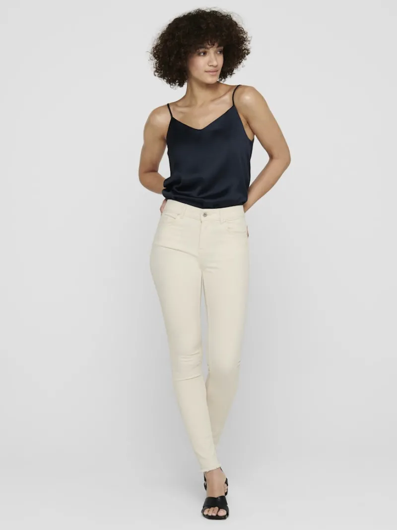 Only Jeans*ONLBLUSH MID SK AK RW DNM DOT019 NOOS ecru