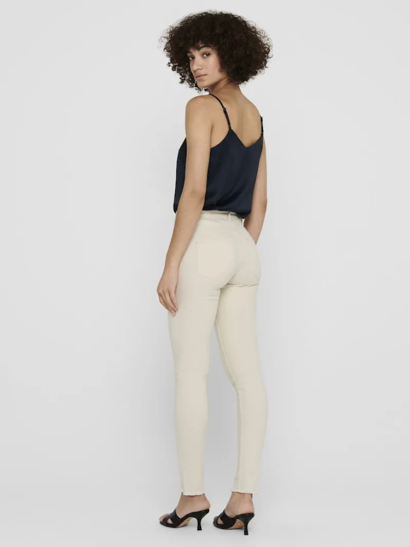 Only Jeans*ONLBLUSH MID SK AK RW DNM DOT019 NOOS ecru