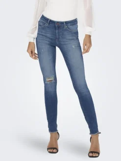 Only Jeans*ONLBLUSH MID SK AK RW DT DNM REA221 NOOS Dark Medium Blue Denim