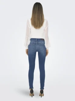 Only Jeans*ONLBLUSH MID SK AK RW DT DNM REA221 NOOS Dark Medium Blue Denim