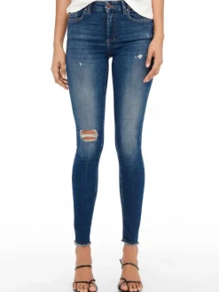 Only Jeans*ONLBLUSH MID SK AK RW DT DNM REA221 NOOS Dark Medium Blue Denim