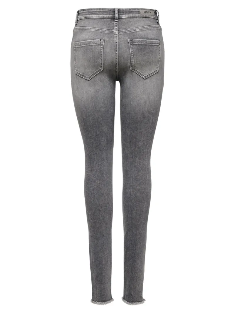 Only Jeans*ONLBLUSH MID SK ANK RW DNM REA0918 NOOS Grey Denim