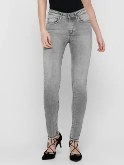 Only Jeans*ONLBLUSH MID SK ANK RW DNM REA0918 NOOS Grey Denim