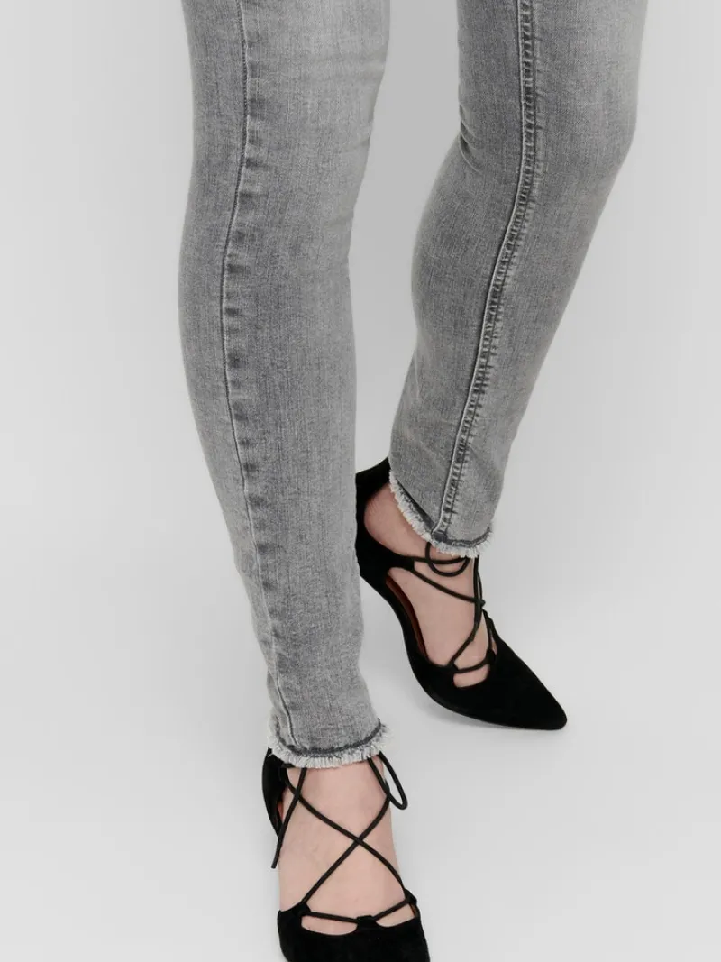 Only Jeans*ONLBLUSH MID SK ANK RW DNM REA0918 NOOS Grey Denim