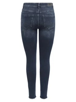 Only Jeans*ONLBLUSH MID SK ANK RW DNM REA409 NOOS blue black denim