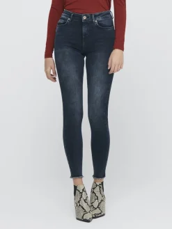 Only Jeans*ONLBLUSH MID SK ANK RW DNM REA409 NOOS blue black denim