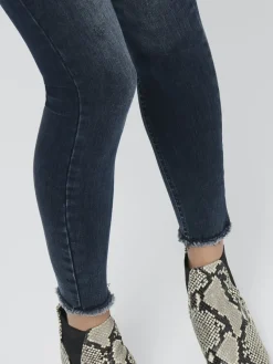 Only Jeans*ONLBLUSH MID SK ANK RW DNM REA409 NOOS blue black denim