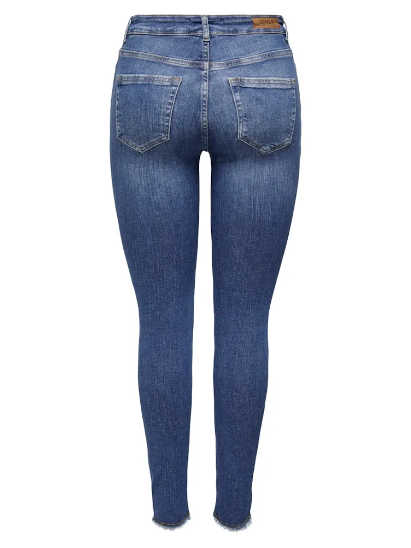 Only Jeans*ONLBLUSH MID SK ANK RW DNM REA1319 NOOS Medium Blue Denim