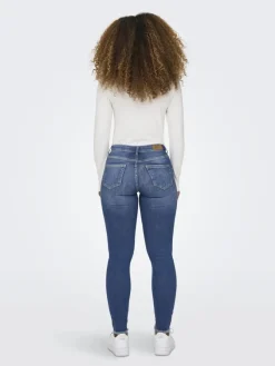 Only Jeans*ONLBLUSH MID SK ANK RW DNM REA1319 NOOS Medium Blue Denim