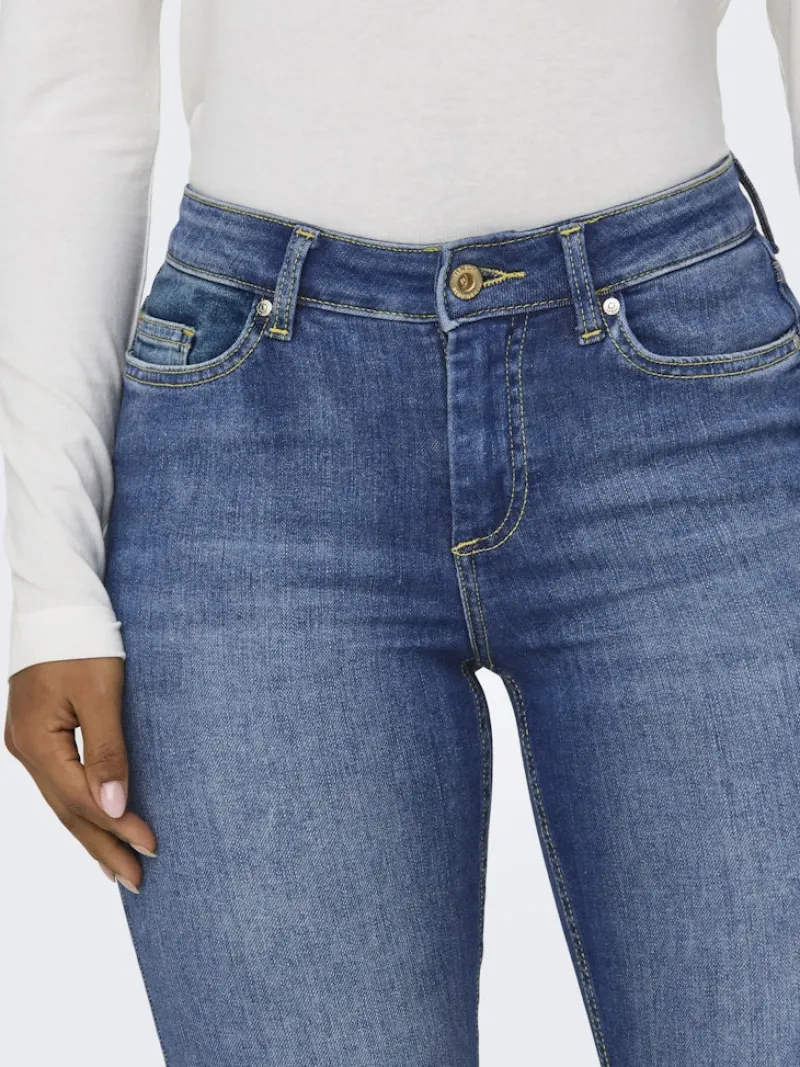 Only Jeans*ONLBLUSH MID SK ANK RW DNM REA1319 NOOS Medium Blue Denim