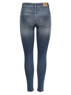 Only Jeans*ONLBLUSH MID SK ANK RW DNM REA422 NOOS special blue grey denim