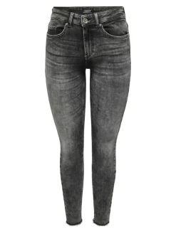 Only Jeans*ONLBLUSH MID SK ANKLE RW DNM DOT227 NOOS Dark Grey Denim